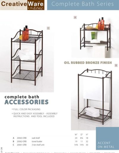 Complete Bath Accessories 3 Pc.